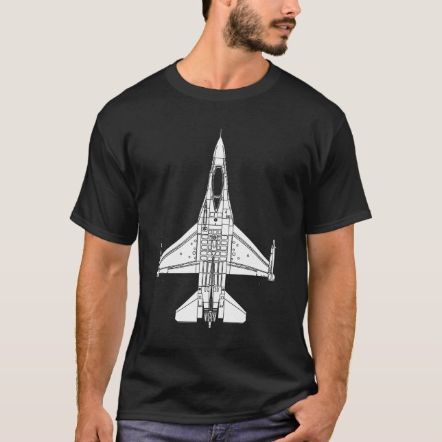 Kämpfender Falke F-16 T-Shirt (Vorderseite)