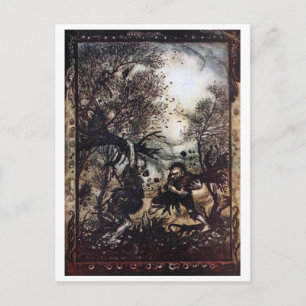 Kämpfender Giants Postkarte