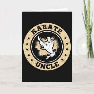 Kämpfender Karate-Onkel Karate-Kämpfer Karte
