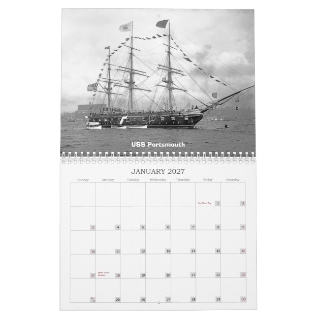 Kämpfendes Segel u. Dampf Kalender (Jan 2027)