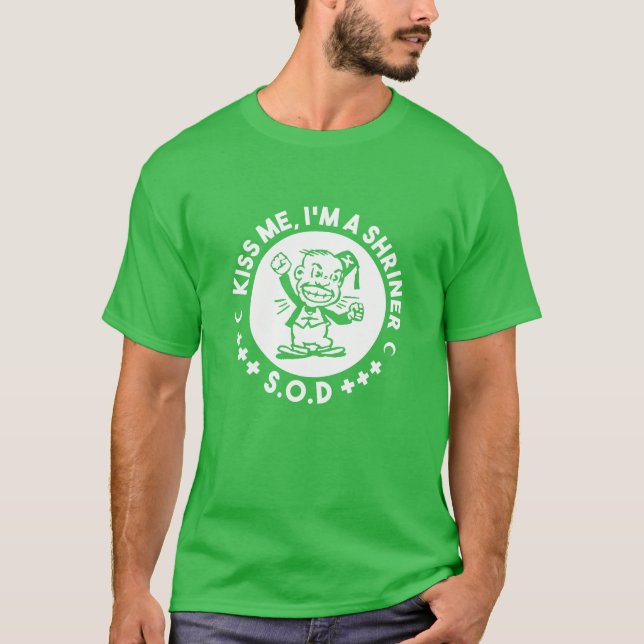 Kämpfendes Shriner - Ausgabe St. Pattys T-Shirt (Vorderseite)