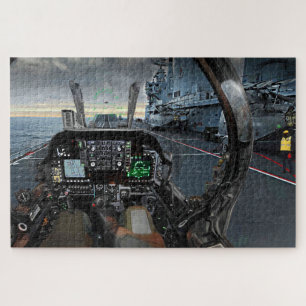 Kämpfer Cockpit auf Carrier Jigsaw Puzzle 1014 Stk