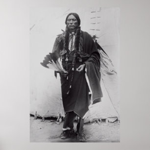 Kämpfer der Comanche Chief Quanah Parker c. 1885 Poster