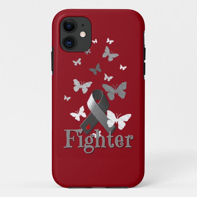 Kämpfer-Diabetes-Bewusstseins-Band Case-Mate iPhone Hülle (Rückseite)