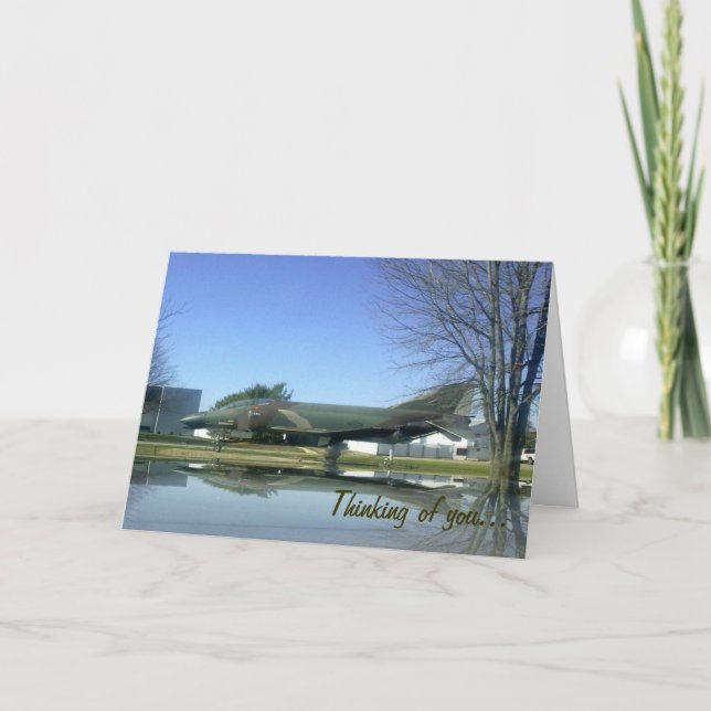 Kämpfer-Flugzeug (F4-Phantom) Karte (Vorderseite)