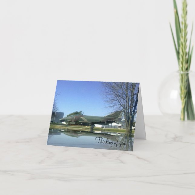 Kämpfer-Flugzeug (F4-Phantom) Karte (Vorderseite)