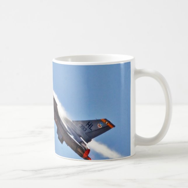 Kämpfer-Flugzeuge F 16s Jet Kaffeetasse (Rechts)