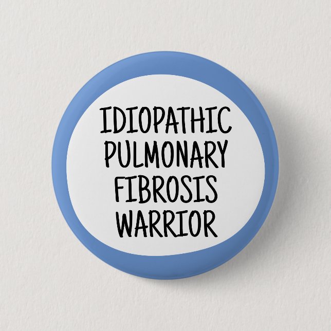 Kämpfer für Idiopathische Pulmonale Fibrose Button (Vorderseite)