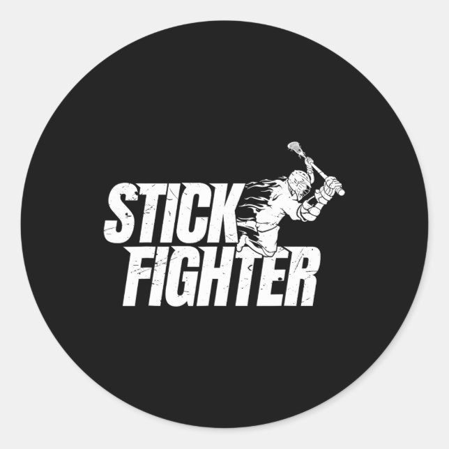 Kämpfer für Männer Kämpfe Shirt für Jungen überall Runder Aufkleber (Vorderseite)