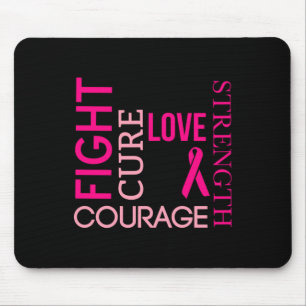 Kämpfer gegen rosa Ribbon-Brustkrebs Überlebende Mousepad