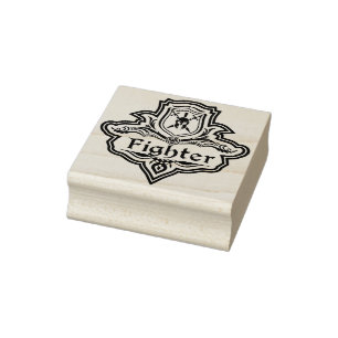 Kämpfer Gummistempel