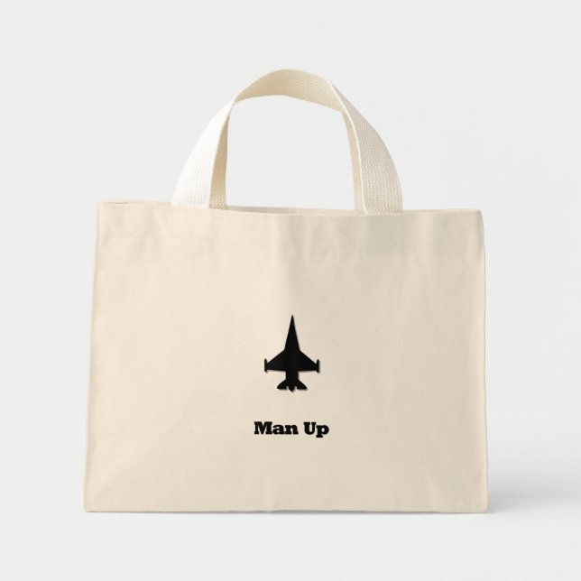 Kämpfer Jet Man Up Mini Stoffbeutel (Vorne)