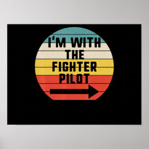 Kämpfer Pilot Halloween Matching Couple Gift Poster