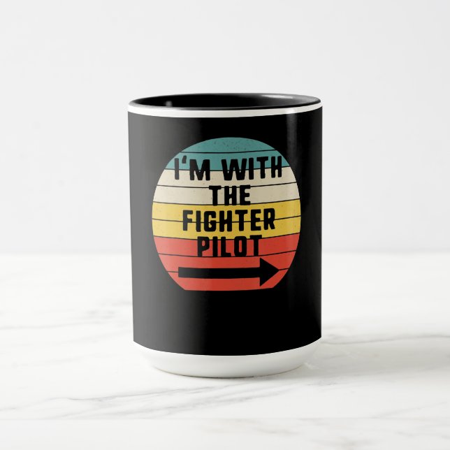 Kämpfer Pilot Halloween Matching Couple Gift Tasse (Zentrum)