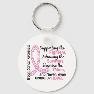 Kämpfer-Überlebende 4 Brustkrebs genommen Schlüsselanhänger