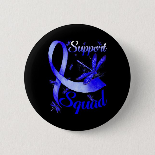 Kämpfer-Unterstützung Klatsche Dragonfly Alopezie  Button (Vorderseite)