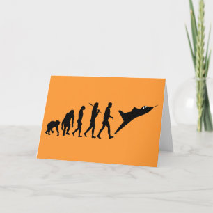 Kämpferpilotfliegen T-Shirt- und Karte