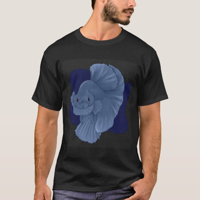 Kampffisch (Blau) T-Shirt (Vorderseite)