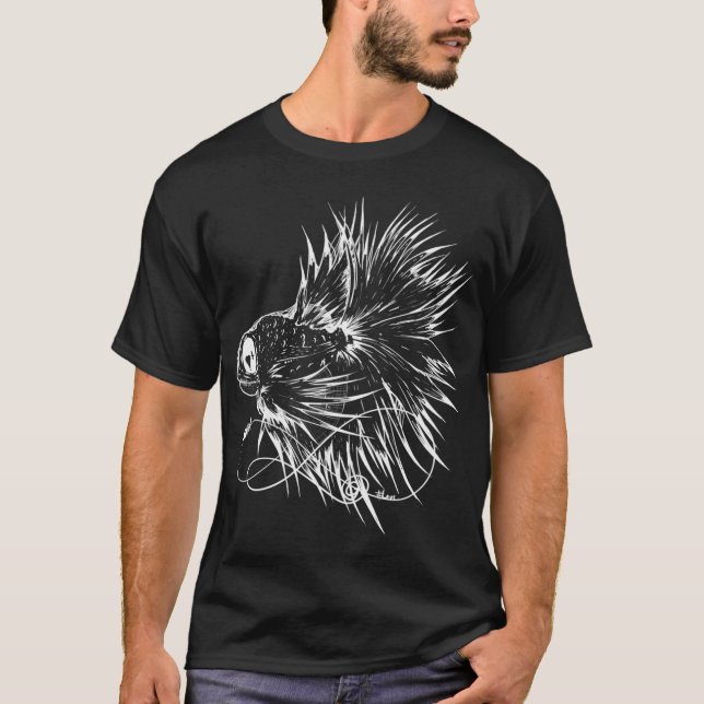 Kampffisch gegen Zombies T-Shirt (Vorderseite)
