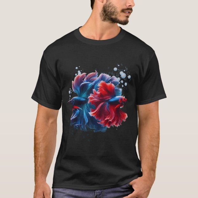 Kampffischliebhaber T-Shirt (Vorderseite)