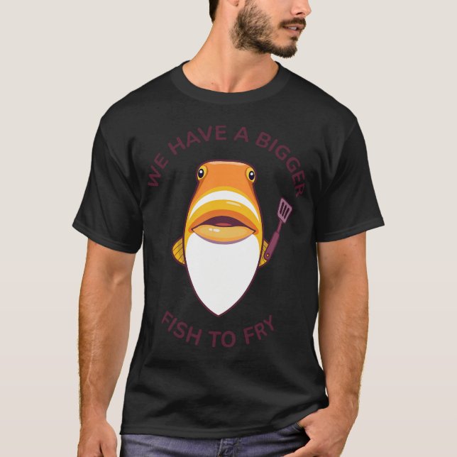 Kampffischmuster T-Shirt (Vorderseite)