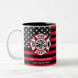 Kampfflugzeug Coffee Tasse, Fireman Zweifarbige Tasse