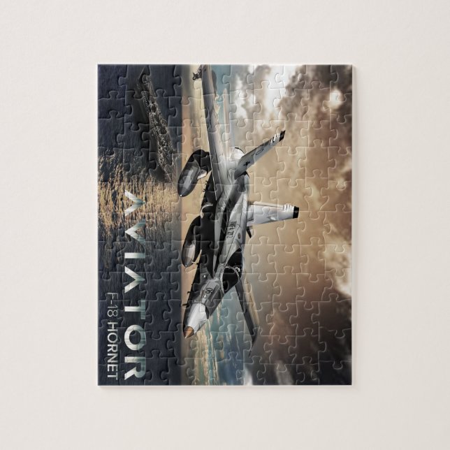 Kampfflugzeug der Hornissen-F-18 Puzzle (Vertikal)