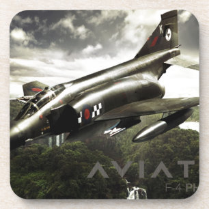 Kampfflugzeug des Phantom-F-4 Untersetzer