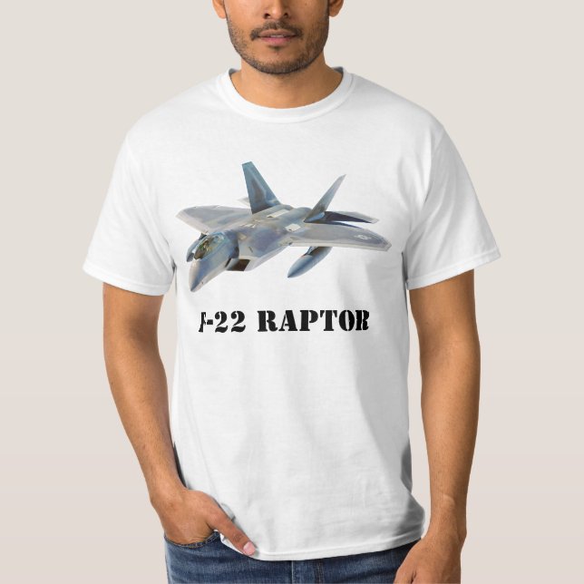 Kampfflugzeug des Raubvogel-F-22 T-Shirt (Vorderseite)