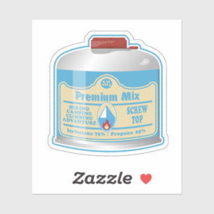 Kampfflugzeug-Kanister-Propan-Isobutan Aufkleber