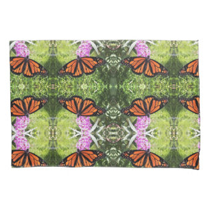 Kampfflugzeug-Monarchen über Butterfly Bush Kissenbezug