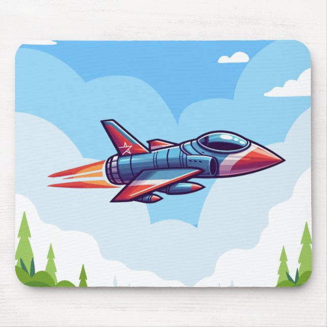 Kampfflugzeug Mousepad (Vorne)