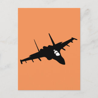 Kampfflugzeug Postkarte