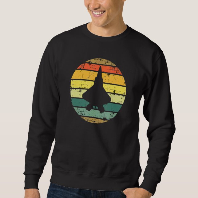 Kampfflugzeug-Raptor-Flugzeugdesign des Militärs Sweatshirt (Vorderseite)