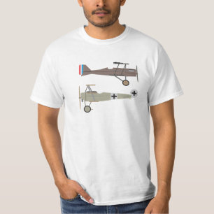 Kampfflugzeuge WW1 - SE5 und Fokker-Dr. 1 T-Shirt
