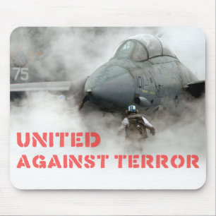 Kampfflugzeugflugzeuge: Vereinigt gegen Terror Mousepad