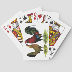 Kampfgeflügel-Paar Spielkarten