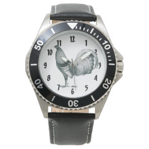 Kampfhahn Crele oder Dom Armbanduhr