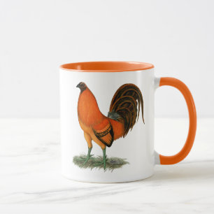 Kampfhahn Ginger Red Hahn Tasse