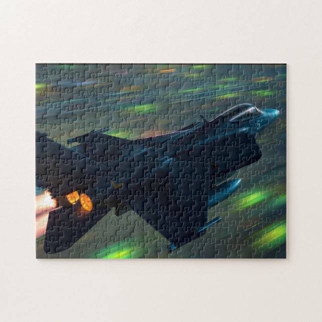 Kampfjet Donner Schlag Puzzle (Horizontal)