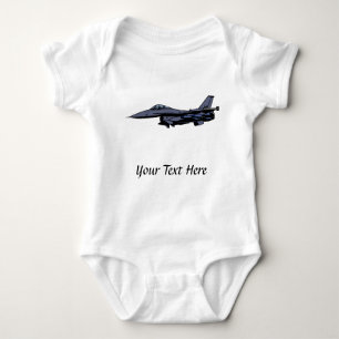 Kampfjet-Flug Baby Strampler