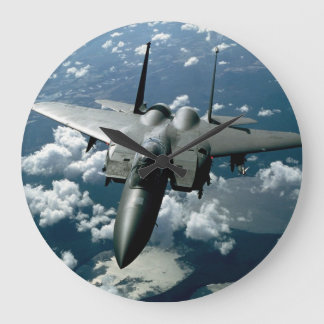 Kampfjet Große Wanduhr
