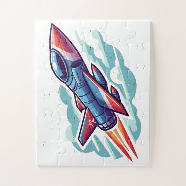 Kampfjet Puzzle (Vertikal)
