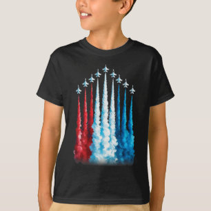 Kampfjets Amerikanische Flagge Für 4. Juli Patriot T-Shirt