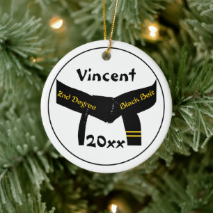 Kampfkunst 2. Grad Black Belt Keramikornament