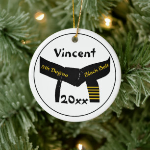 Kampfkunst-5. Grad-schwarzer Gürtel Keramikornament