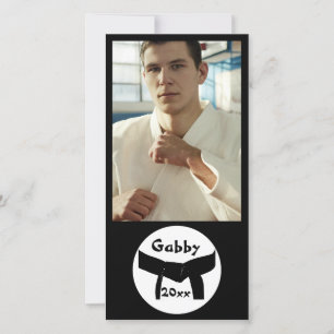 Kampfkunst Basiskarte Schwarzes Gürtel