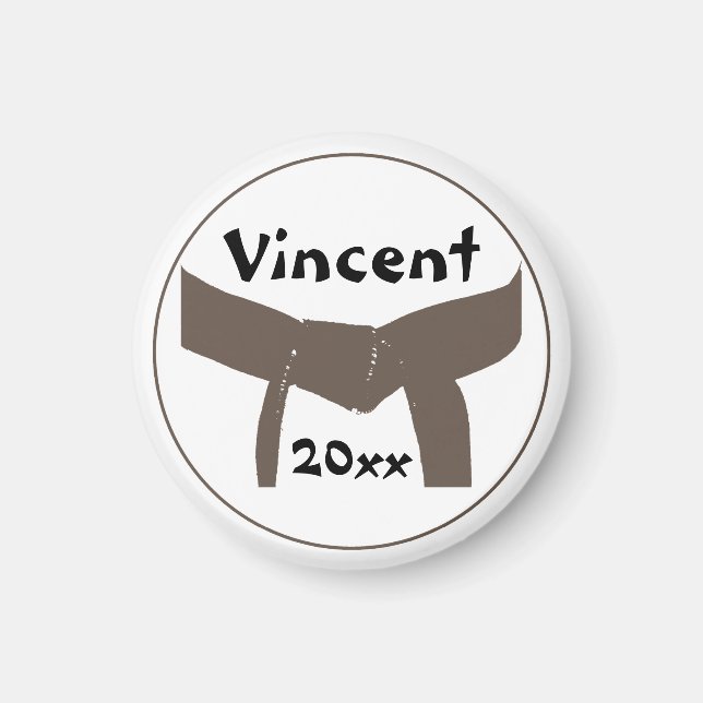 Kampfkunst Brown Belt Magnet (Vorne)