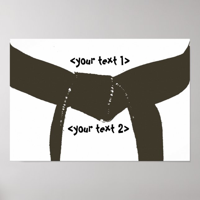 Kampfkunst Brown Belt Poster (Vorne)