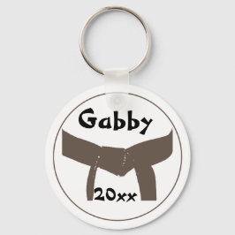 Kampfkunst Brown Belt Schlüsselanhänger